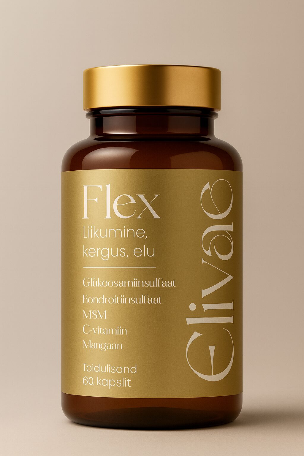 toidulisandid liigestele elivae flex glükosamiin MSM C-vitamiin mangaan lihastele